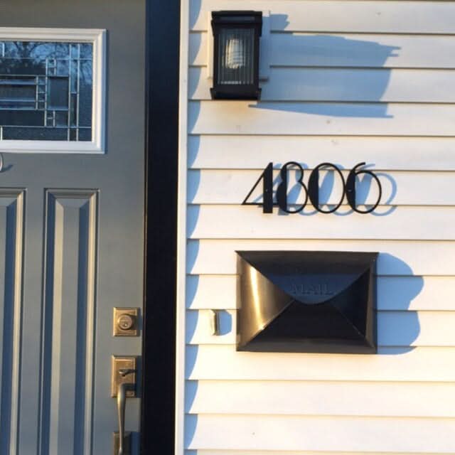 Iron Home Number Address Sign