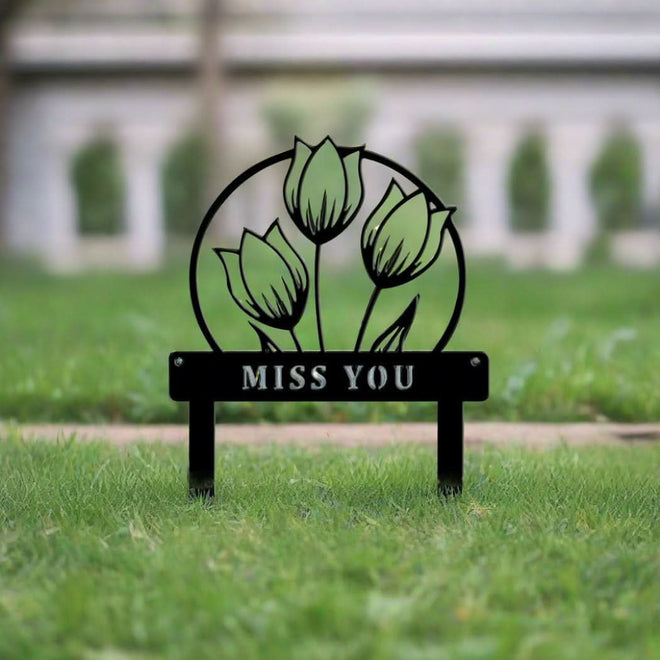 Custom Floral Metal Garden Decor