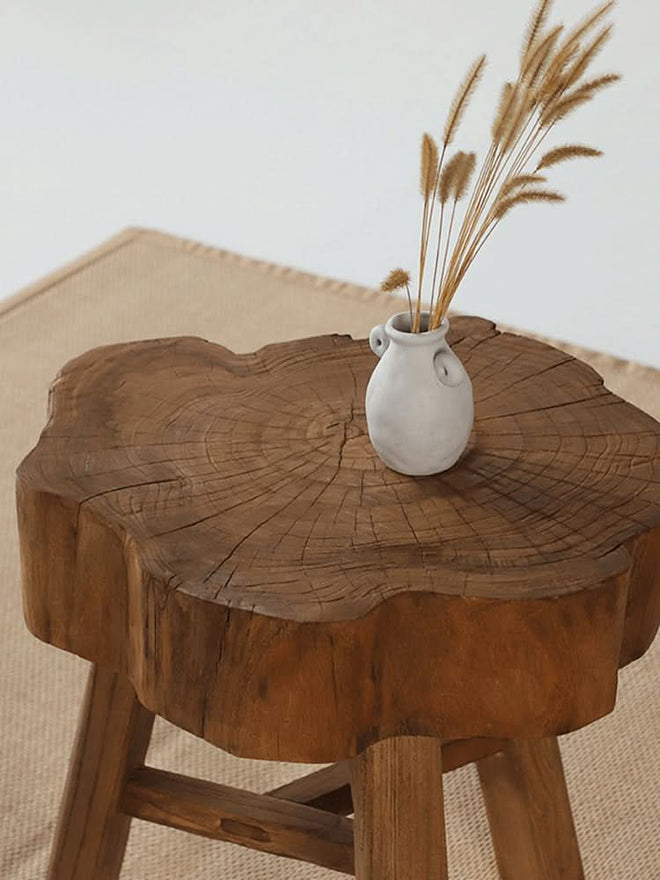 Elm Solid Wood Stool